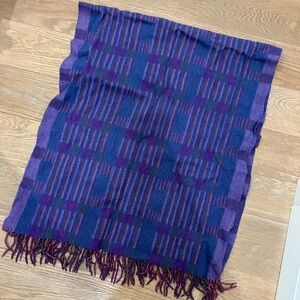 Purple and Blue Plaid Scarf